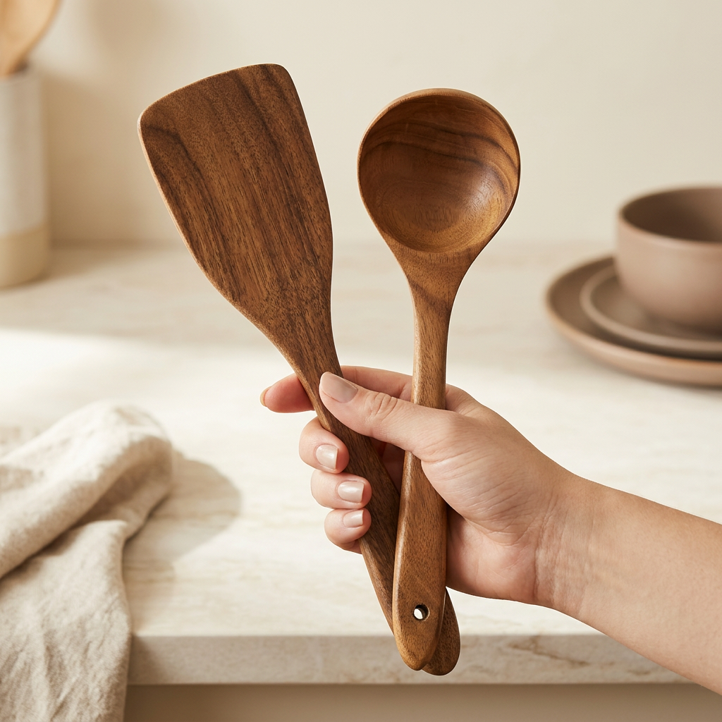9-Piece Teak Utensil Set